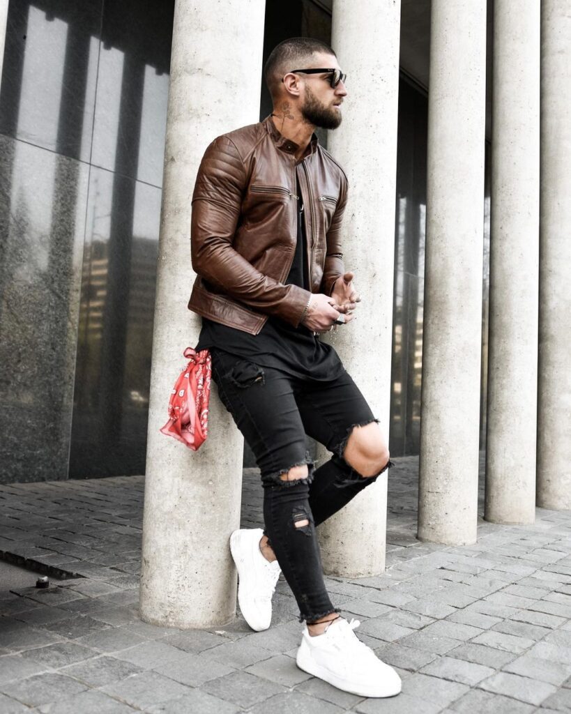 ripped skinny jeans outfit