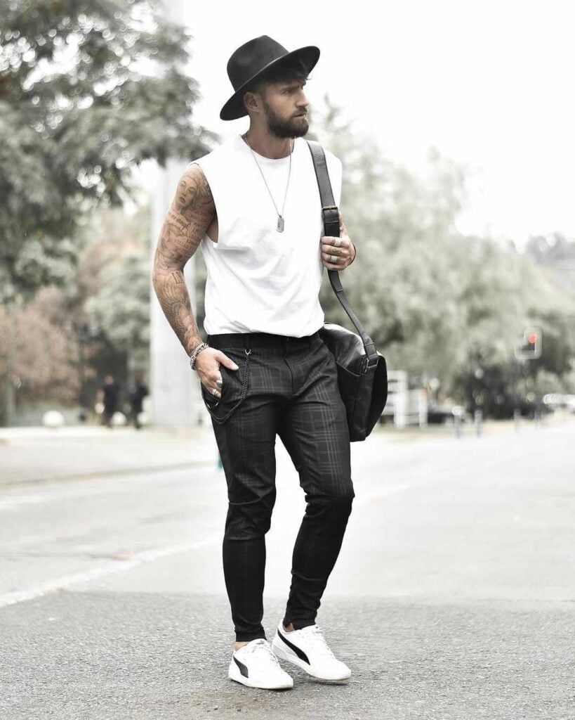 Tank top outfit ideas for men, 