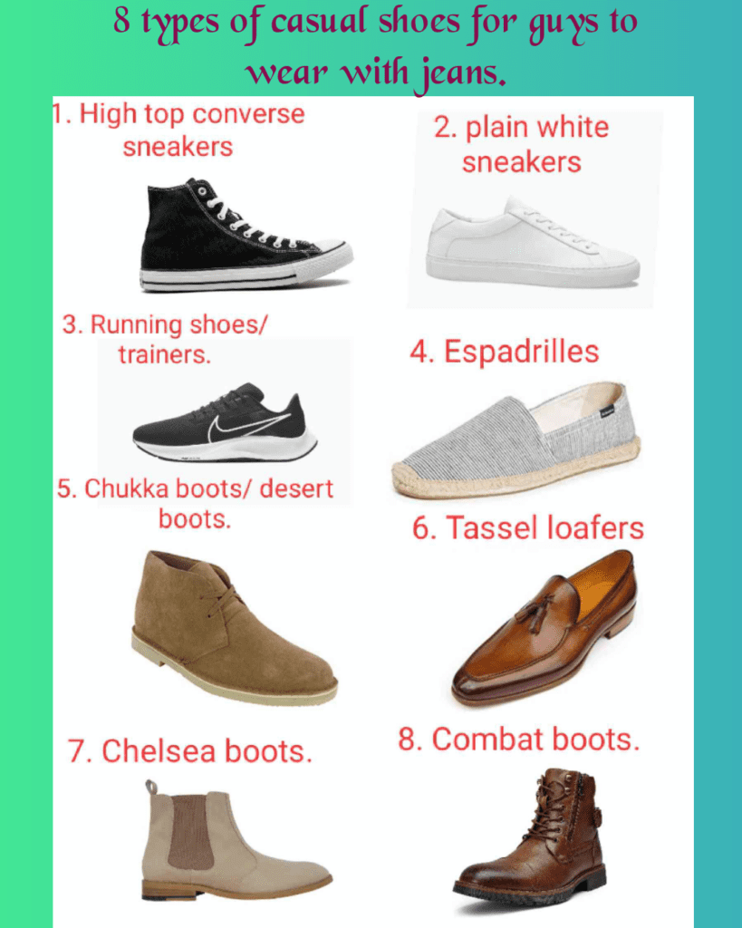 8 types of casual shoes for guys to wear with jeans - vogueymen.com