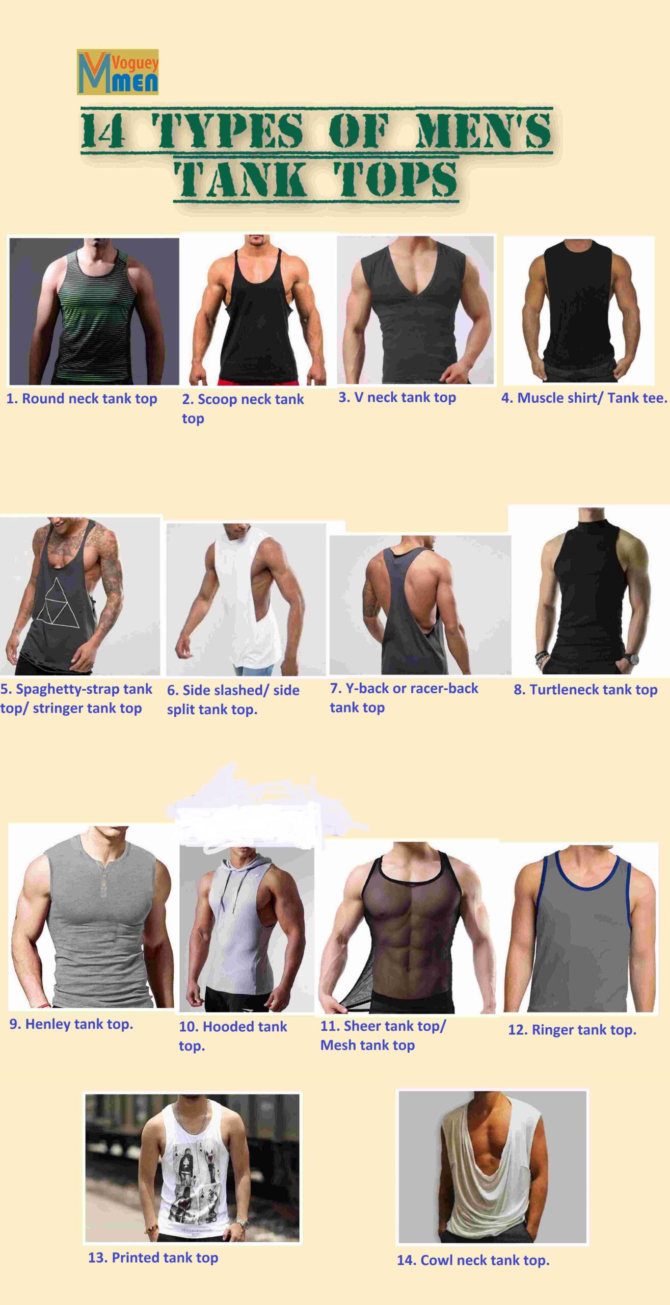 15 Types Of Tank Tops For Guys