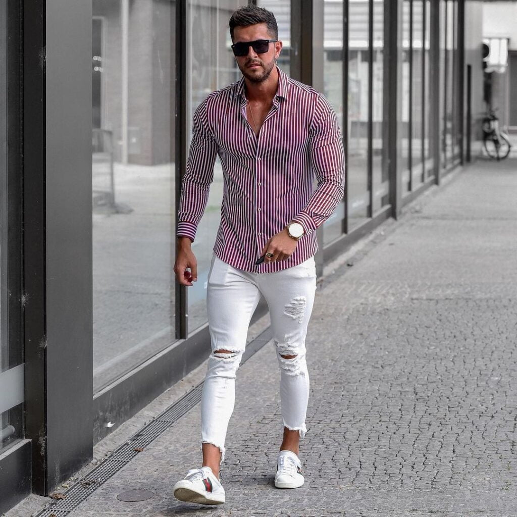 20 stylish ways to wear white jeans for men. - vogueymen.com