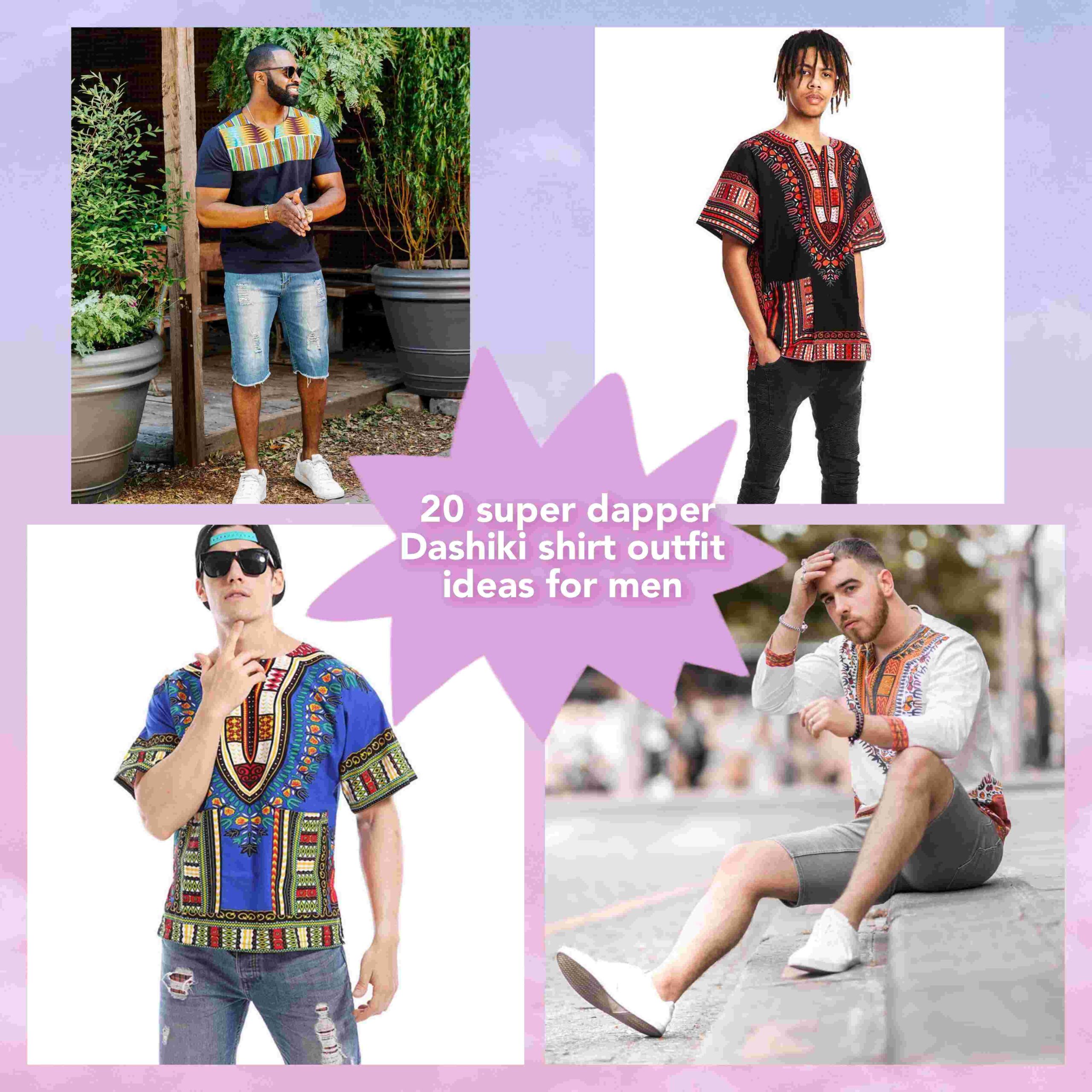 Dashiki shirt outfit ideas for men