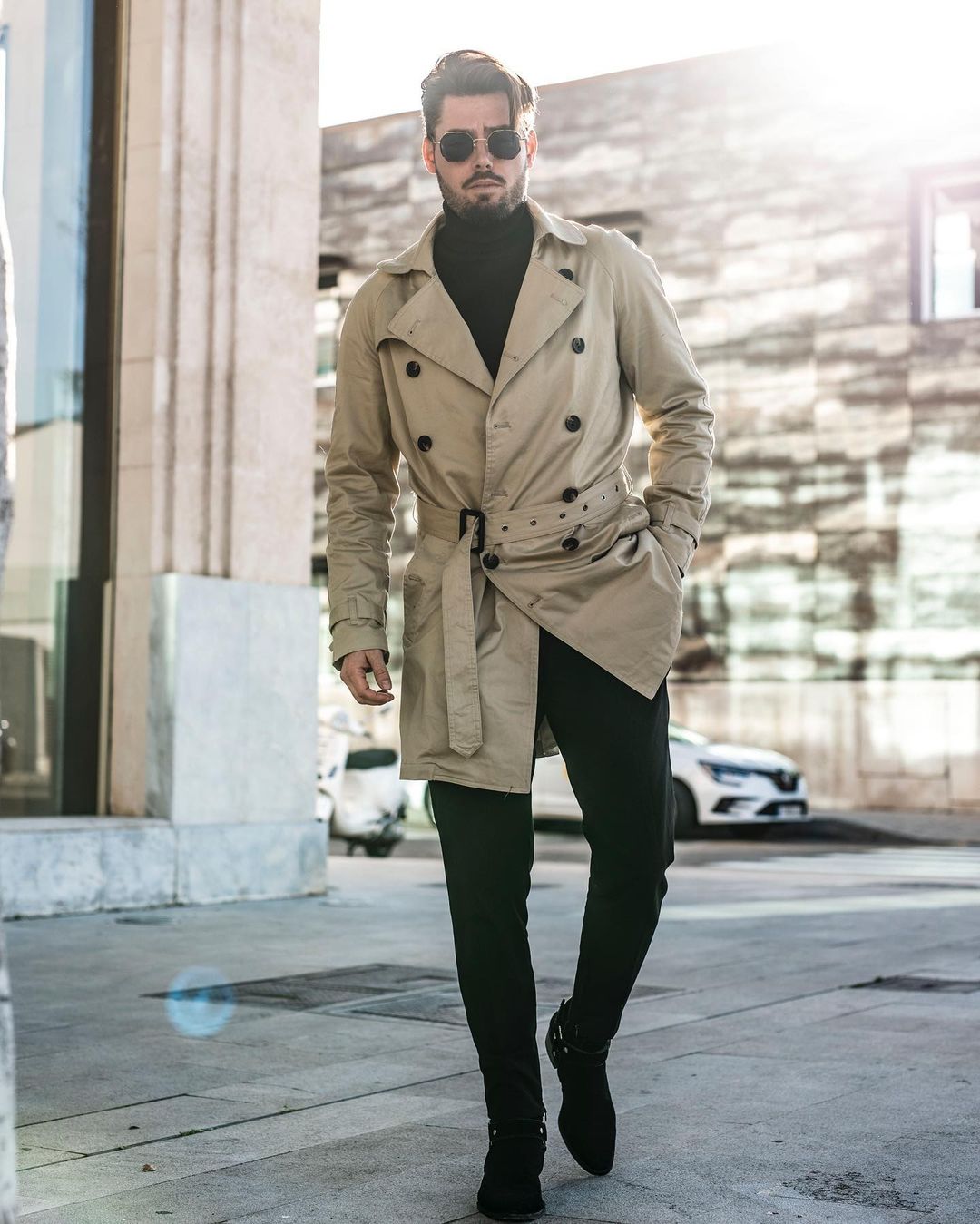 42 voguish ways to style a trench coat outfit for men. - vogueymen.com