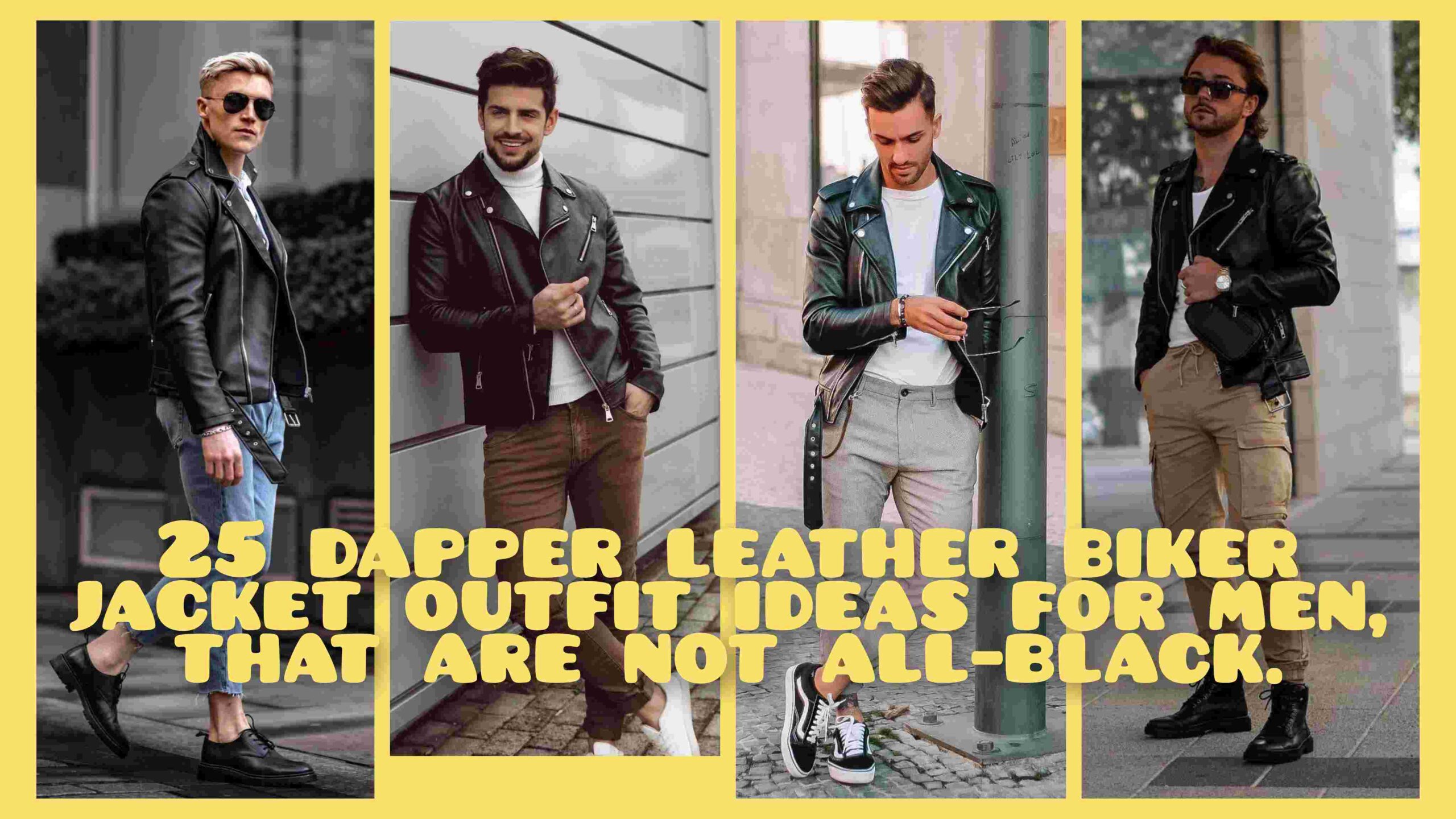 Leather biker outfit ideas