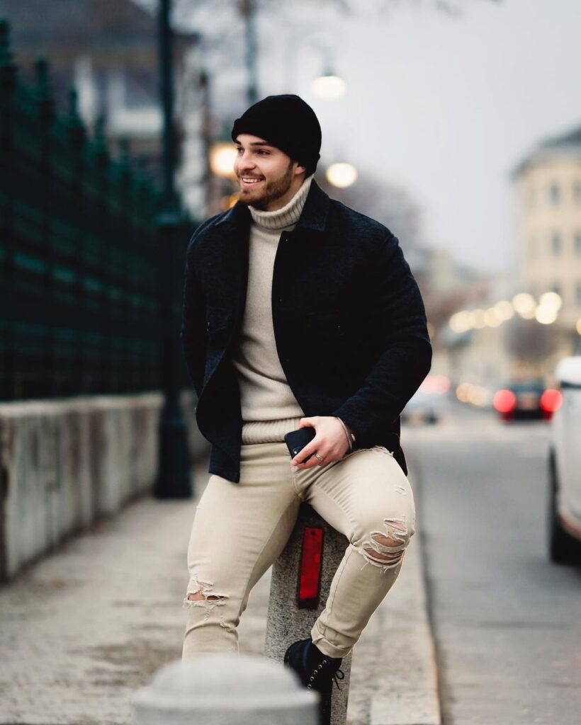 outfits with beanies for men