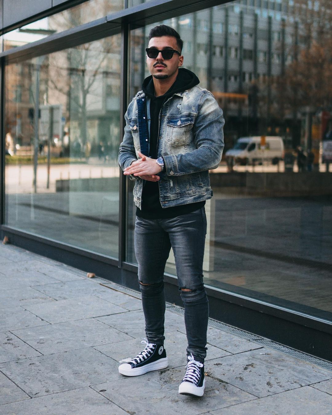 25 stylish double denim outfit ideas for men. - vogueymen.com