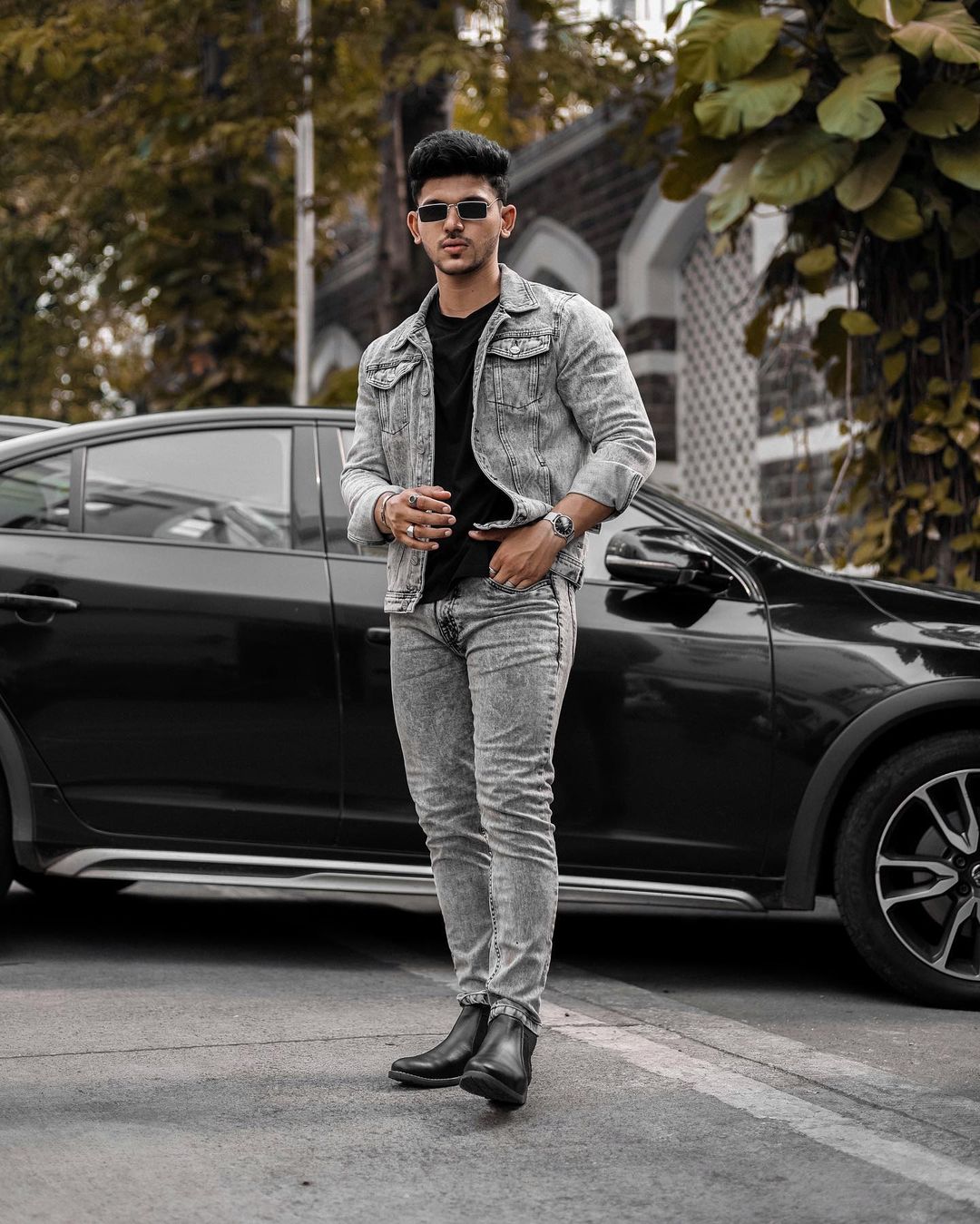 25 stylish double denim outfit ideas for men.