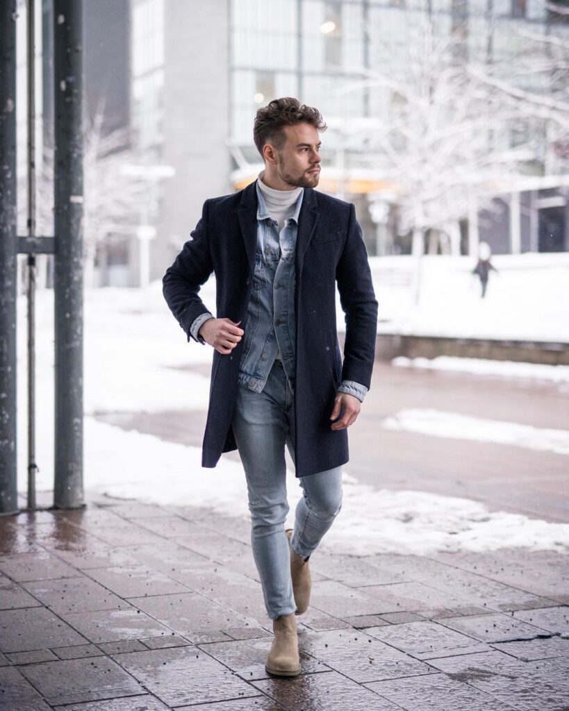 Denim shirt outfit ideas for men