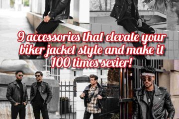 9 Accessories that elevate men's leather biker jacket look