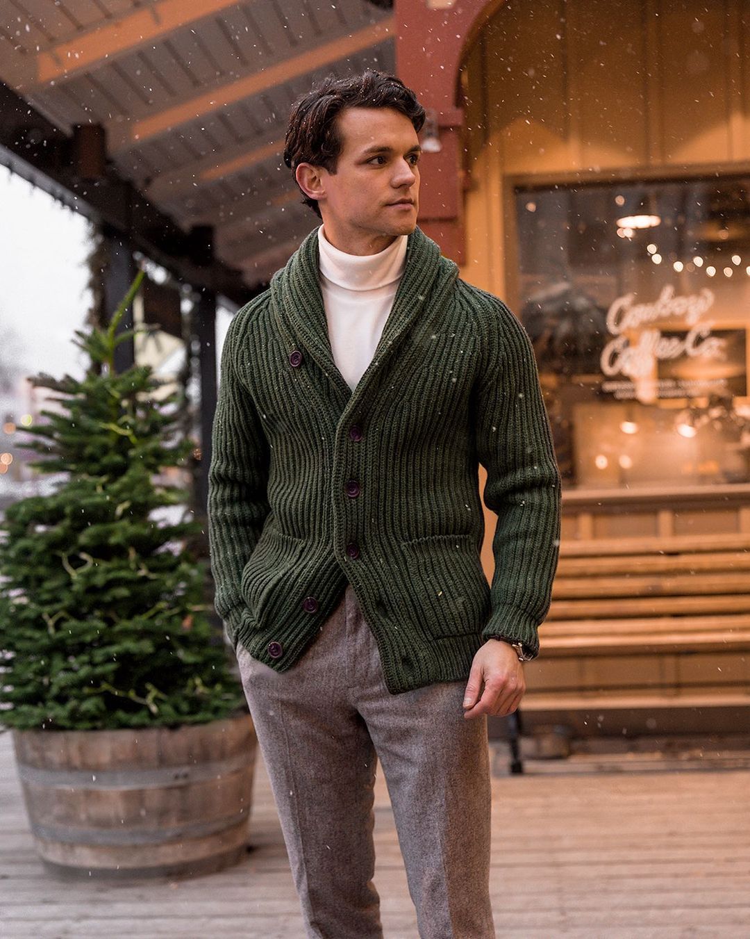 33 crisp and classy shawl-collar cardigan outfits for men - vogueymen.com