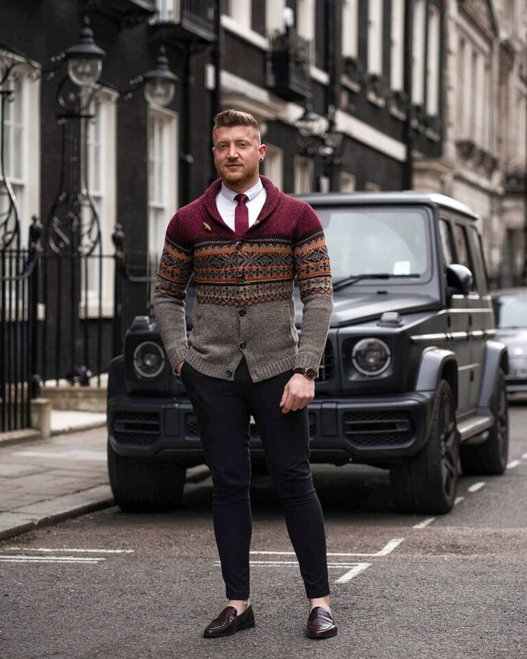 33 crisp and classy shawl-collar cardigan outfits for men - vogueymen.com