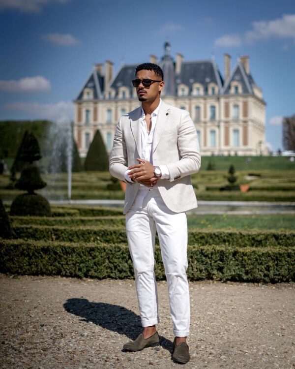 All-white outfit ideas for guys.