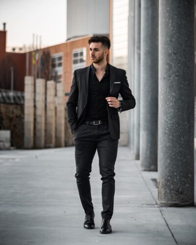 45 Edgy And Elegant All Black Outfits For Men