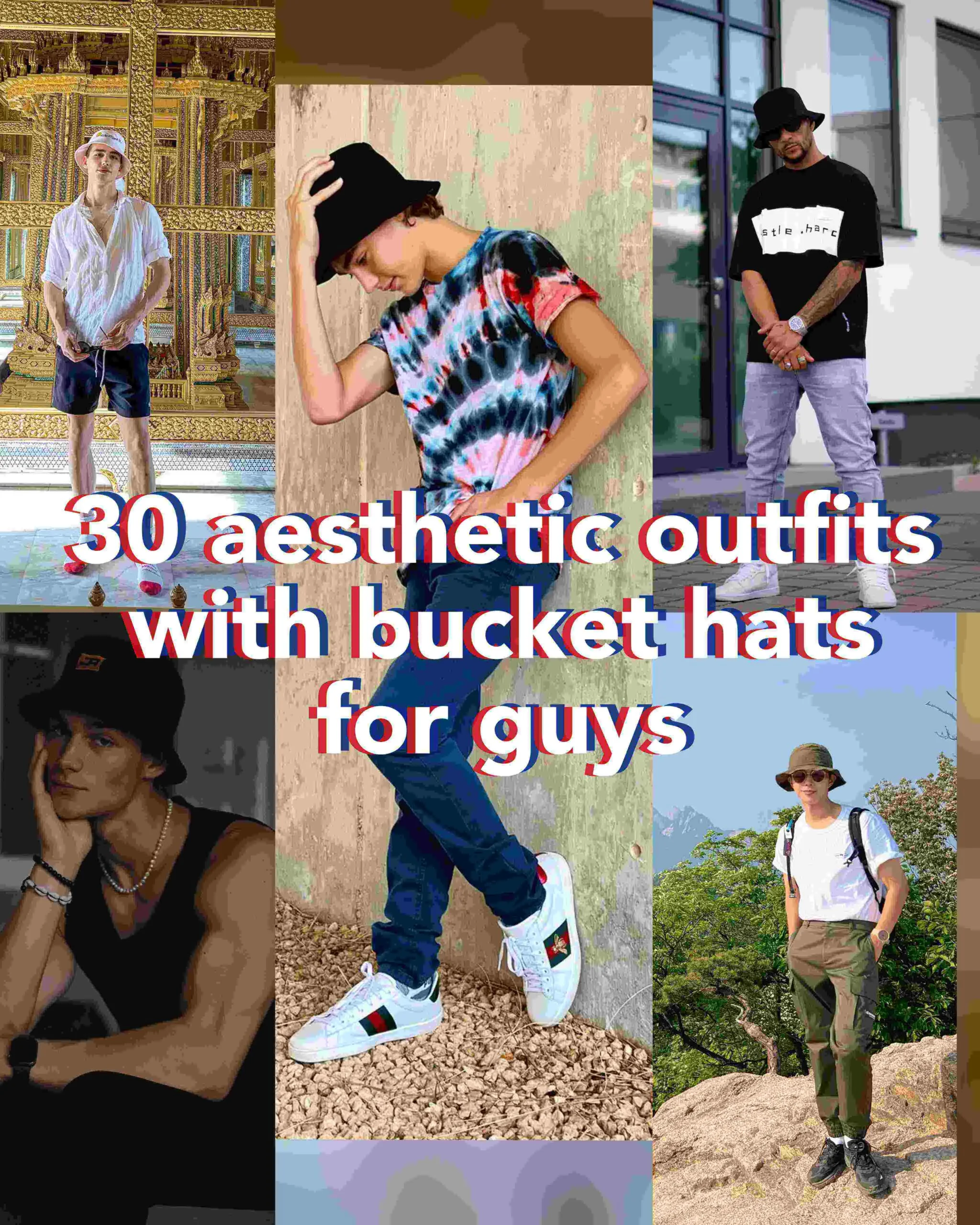 30 aesthetic bucket hat outfit ideas for guys