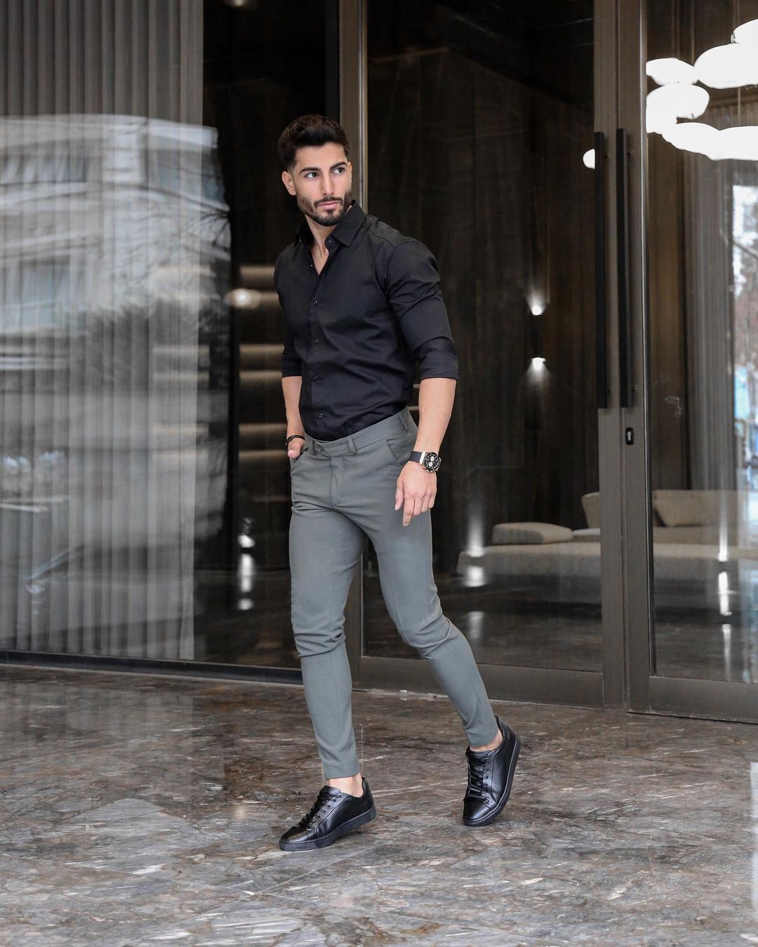 How to style a black shirt? 45 outfits with black shirts for guys ...