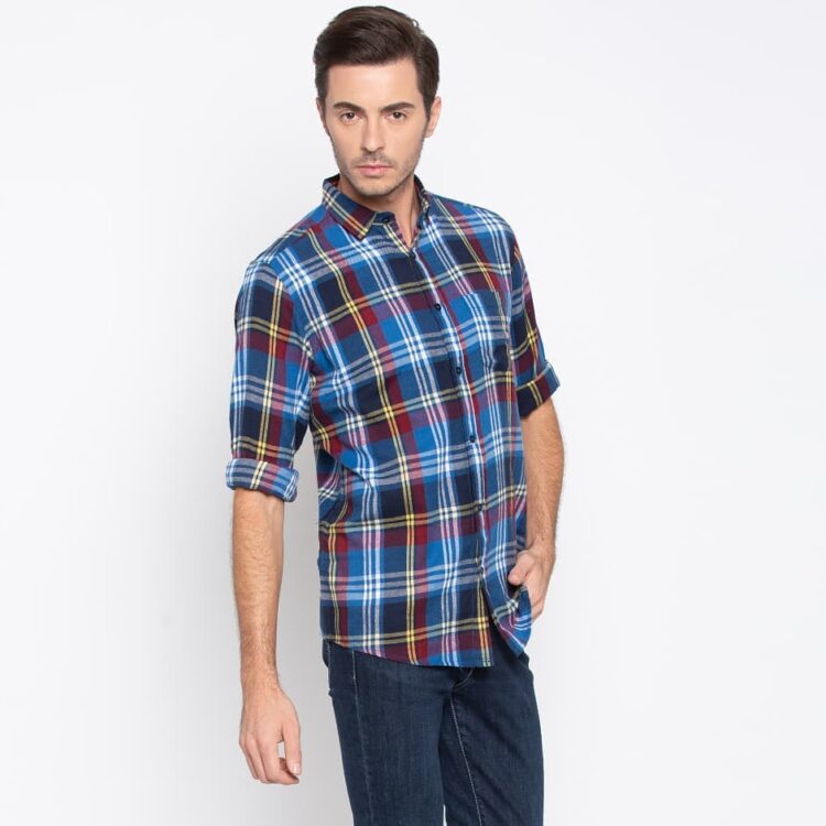 Checkered button-downs for guys