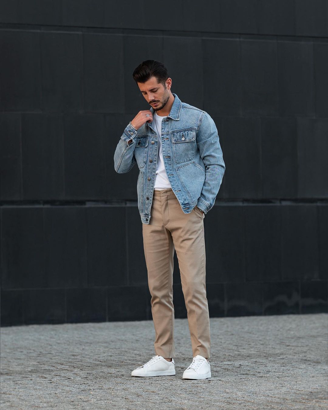 30 light blue denim jacket outfits for men. - vogueymen.com