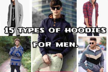 Types of hoodies for men.