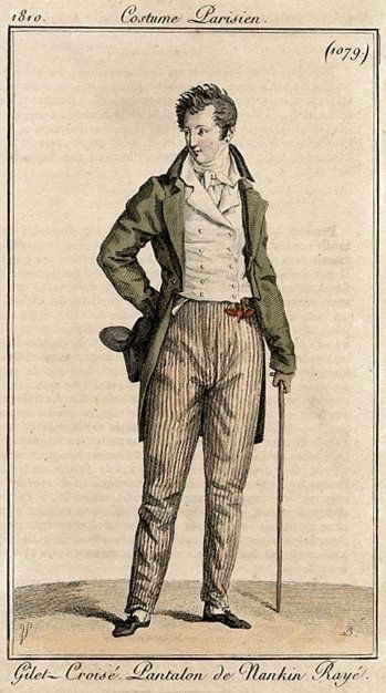 history of pinstripe pants