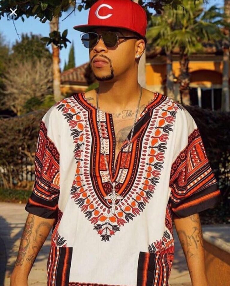 Men’s Denim Shirt - Dashiki