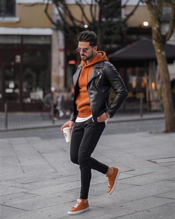 red sneakers outfits ideas for guys