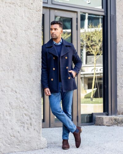How to style a peacoat? 55 men's peacoat outfits. - vogueymen.com