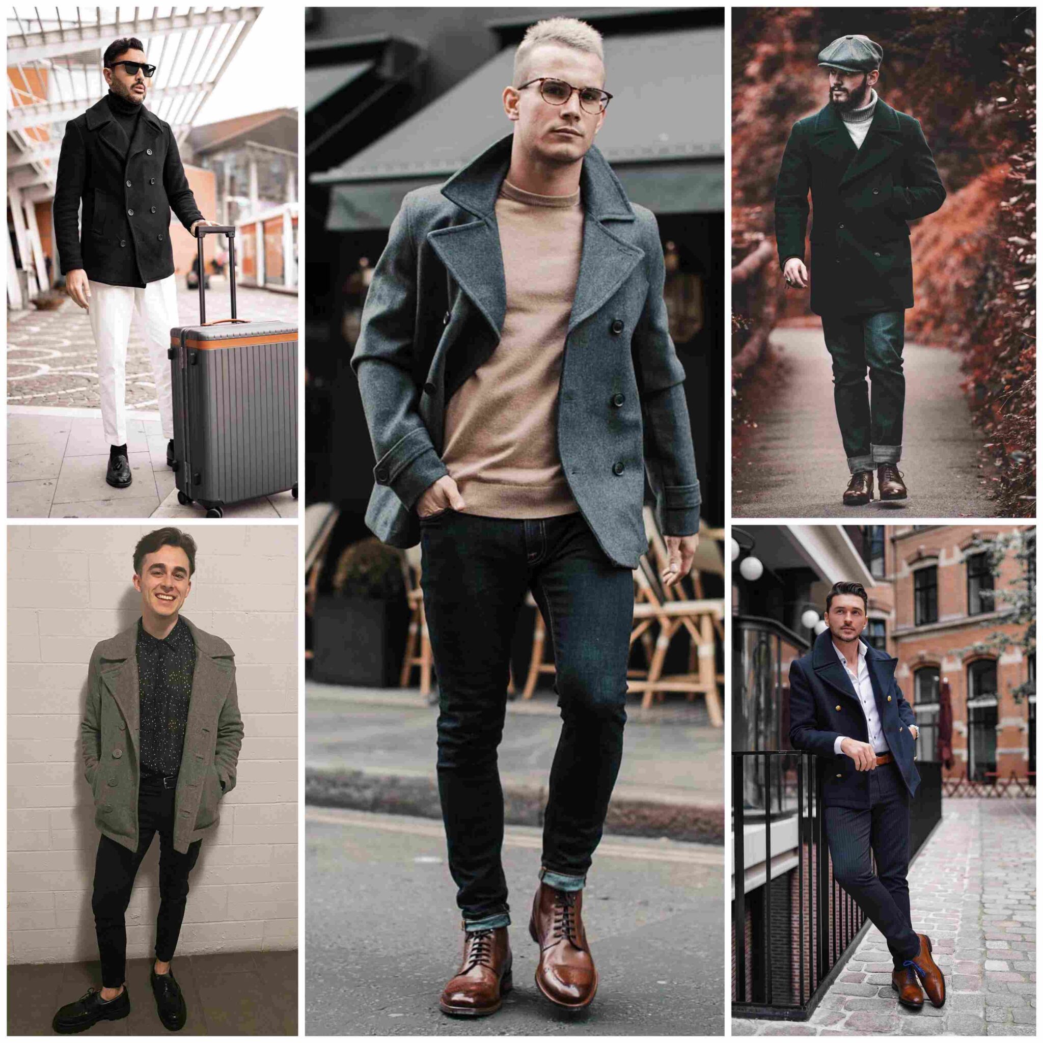 How to style a peacoat? 55 men's peacoat outfits. - vogueymen.com