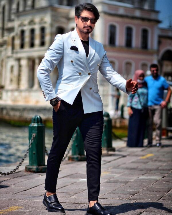 white blazer outfits for men.