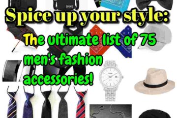 Fashion accessories for men