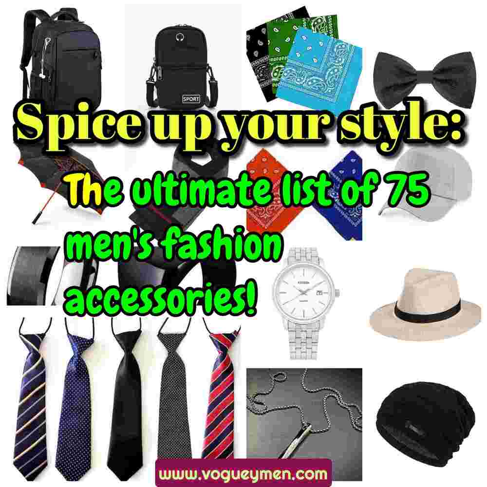 Fashion accessories for men