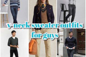 v-neck sweater outfit ideas