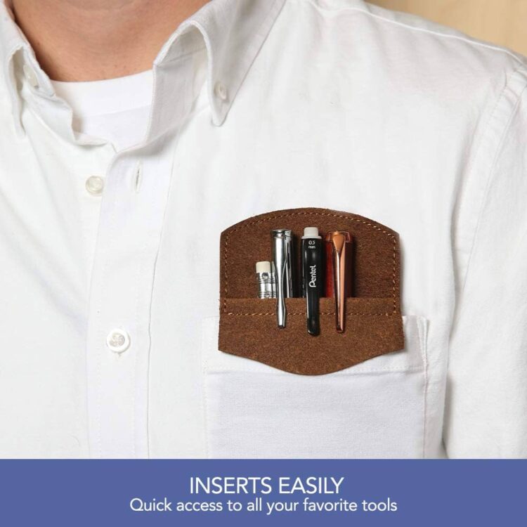 How to wear a pocket protector?