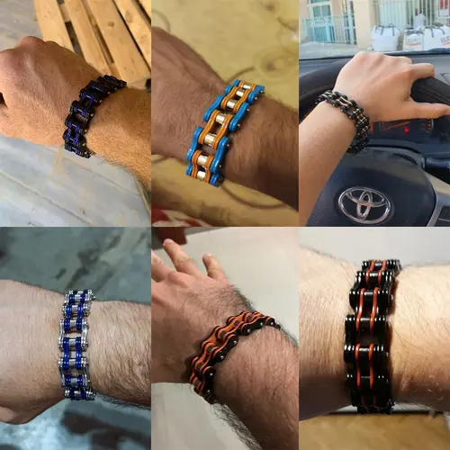 Types of bracelets, biker bracelets