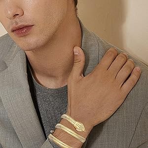 Types of bracelets: The snake wrap  bracelets