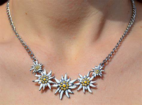 Iconic German Fashion accessories, Edelweiss Jewelry