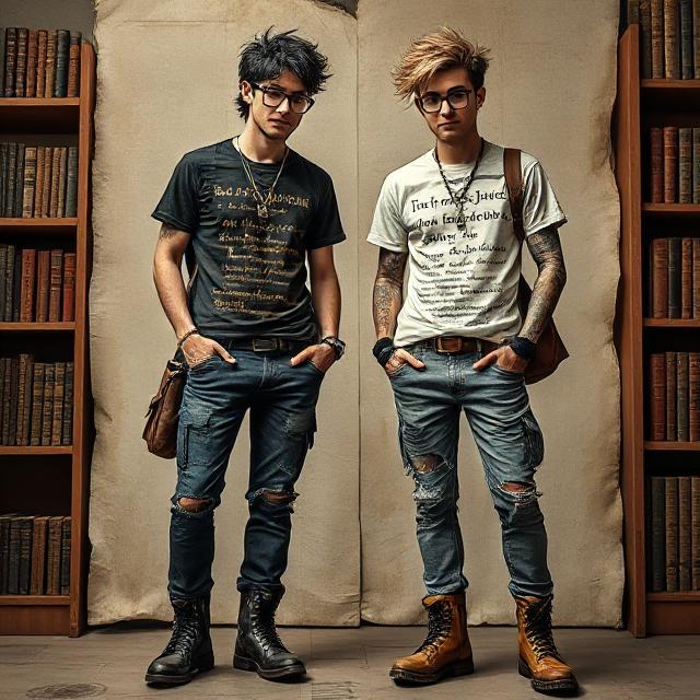 Biblio punk aesthetic