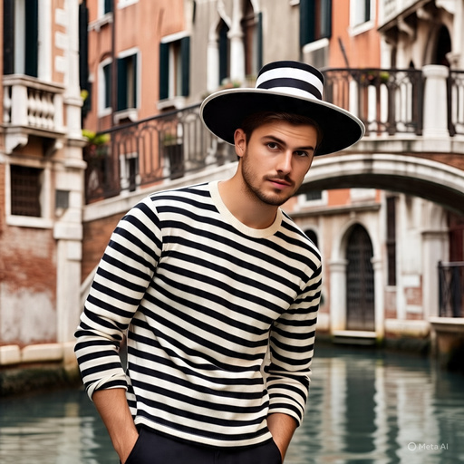 Gondolier Hat and Striped Shirt