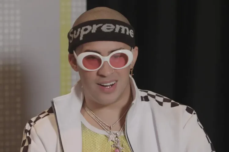 Bad Bunny white sunglasses

