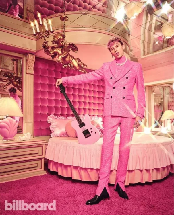 MGK's Iconic Outfits, All Pink Look