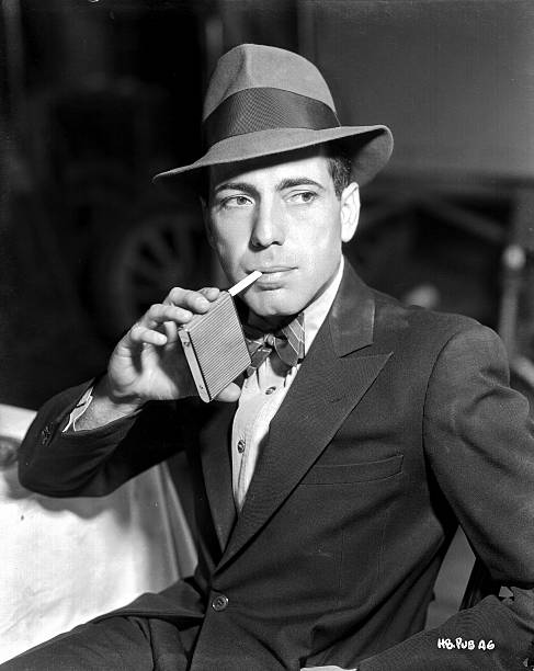 Humphrey Bogart with a Cigarette Case