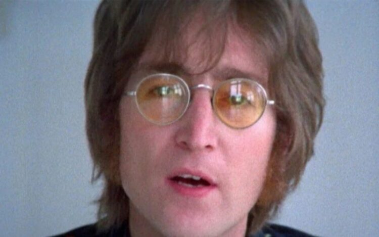 John Lennon in his round spectacles, Lennon Glasses