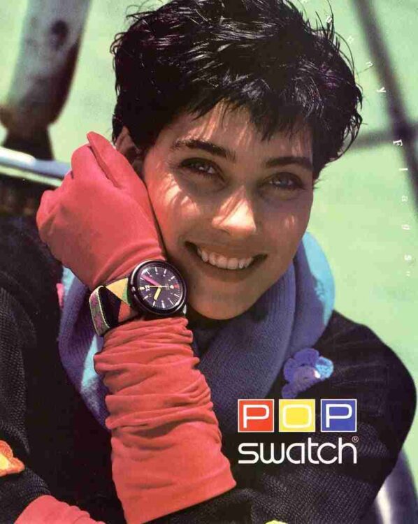 Swatch Watches, 80s fashion accessories.