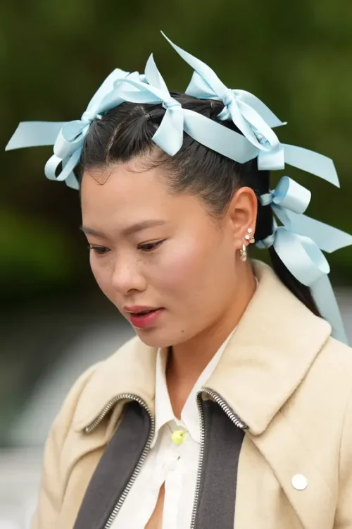 Ribbon as as a hair accessory