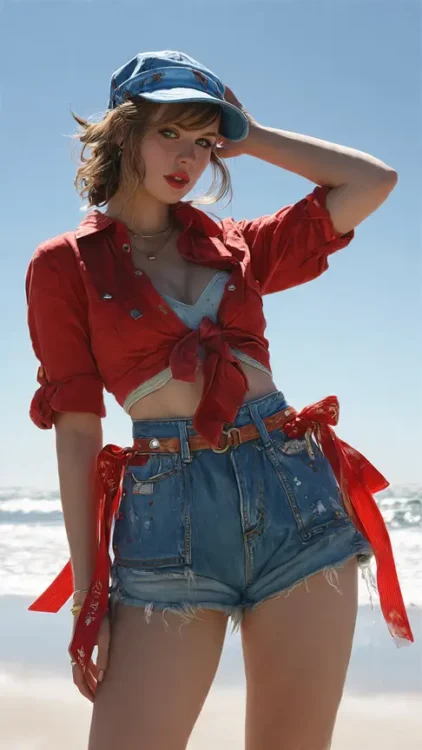 Ribbon as a Jeans loop accents