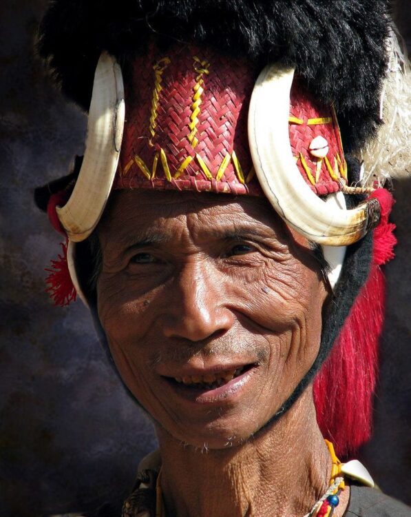 India's Exotic Hats, Twin Tusk Headdress of the Adi Minyong Tribe
